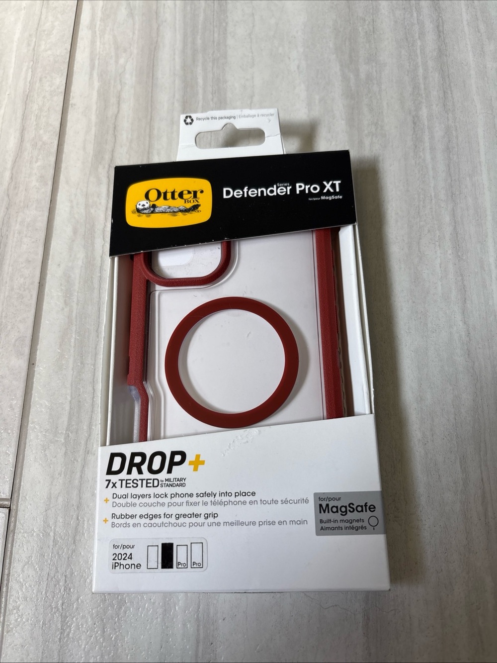 OtterBox Clear Defender Pro XT Series Case for iPhone 16 Plus - Brick Red NIB